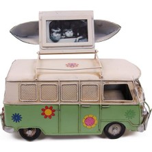 Costurera Dekoratif Metal Minibüs Çerçeveli ve Kumbaralı Hediyelik