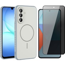 Vendas Samsung Galaxy A17 Kılıf M-safe Şarj Özellikli Zore Tea Kapak + Hayalet Ekran Koruyucu