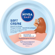 Nivea Nıvea Baby Günlük Yüz ve Vücut Koruma Soft Krem 200 Ml, Bebek Nemlendirici