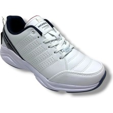 Wickers 2353-26 Cilt Deri  Anatomik Erkek Sneaker Beyaz Laci