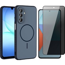Vendas Samsung Galaxy A17 Kılıf M-safe Şarj Özellikli Zore Tea Kapak + Hayalet Ekran Koruyucu