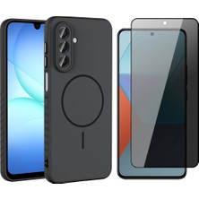 Vendas Samsung Galaxy A17 Kılıf M-safe Şarj Özellikli Zore Tea Kapak + Hayalet Ekran Koruyucu