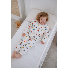 Lilabio Kız Erkek Çocuk %100 Pamuk 1.5 Tog Desenli Uyku Tulumu