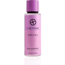 L'actone Delina Body Mist & Hair Mist 250 ml / Vücut Spreyi & Saç Spreyi - 1 Adet Oje Hediyeli