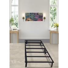 Nebu Japon Karyolası-Paslanmaz Kompakt Yatak Somyası Kolay Kurulum Tek Kişilik 90X190 cm