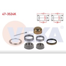 Veka 47-3524K Arka Tekerlek Rulman Kıtı E.m 47X25X15 / 42X20X15 Renault 12 / Toros Uyumlu