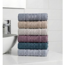 6’lı Pamuklu 50X90 cm El & Yüz Havlusu – Yumuşak ve Emici Set