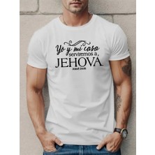 Erkek Jehova Baskılı Süprem T-Shirt