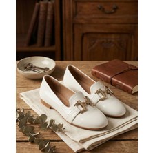 Slipcat Kadın Çift Göz Toka Detaylı Babet Hafif Rahat Taban Günlük Ayakkabı Babet