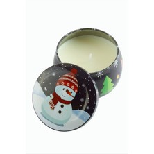 Bijuteri Net Kardan Adam Yılbaşı Kapaklı Mum 8 cm