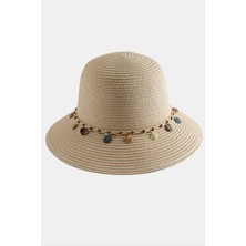 Bijuteri Net Boncuk Örme Hasır Şapka