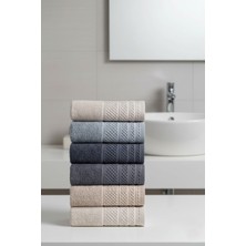 6’lı Pamuklu 50X90 cm Yumuşak & Emici El ve Yüz Havlusu Seti