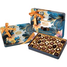 Bolçi Mavi Teneke Hediye Çikolata Kutu 250G