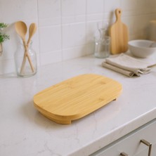 Bambum Ayaklı Sunum Tepsisi 22X35 cm