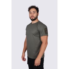 Kordak Bisiklet Yaka Taktik Tshirt Kısa Kol - Tactical Askeri Tshirt