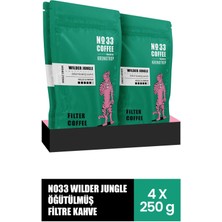 The Whirl No 33 Wilder Jungle Filtre Öğütülmüş Kahve 250 gr x 4 Adet