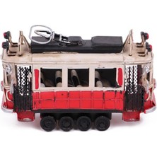 Costurera Dekoratif Metal Taksim Tramvay Küçük Vintage Biblo Hediyelik