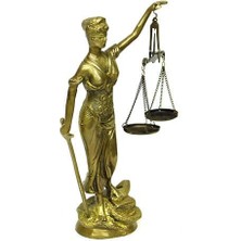 Costurera Adalet Kadını Terazili Biblo Dekoratif Hediyelik