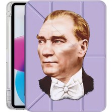 Senada Huawei Matepad 12X Kılıf Desenli Uyku Modlu Kalem Bölmeli Standlı Atam