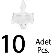 Alpha Auto Part Mercedes E Serisi W124 W123 W201 Için Ön Çamurluk Alt Panel Çıta Klips - 10 Adet