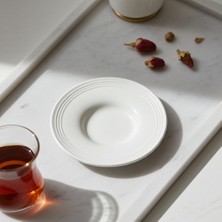 Külsan 1521.CW - Drinkware 6'lı Krem Beyaz Çay Bardak Altlığı 11,5 cm, Thermoset Melamin