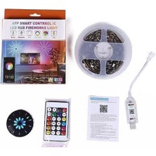 Sunup Rgb Renkli Led’li Işıklı Ses Kontrüllü Hav Ai Fişek Cihazı LED Lamba Aydınlatma