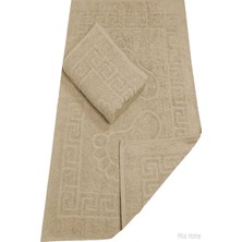 Lady Sunna 2 Li Banyo Ayak Havlusu %100 Pamuk 50X70 cm Menesch Kahve