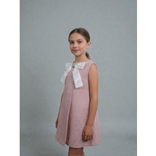 Ugly Duck 04-12 Yaş Arası Şanel Kumaş Elbise - Pembe