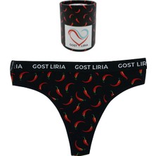 GOST LİRİA -Pepper Desenli Kadın String Külot