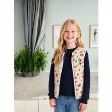 Reiz Puantiyeli Kız Çocuk Peluş Yelek