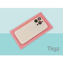 Tkgz İphone 16 PRO Arka Pil Batarya Kapağı Kapak ( Full Kamera Lensli ) PEMBE