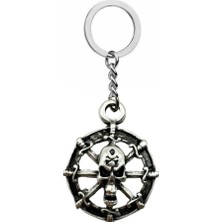 Herşey Nota Korsan Dümeni Denizci Temalı Unisex Anahtarlık – Özgürlük, Macera ve Deniz Ruhu Simgesi