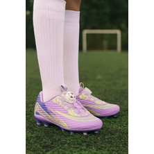 Minibonito  Futbol Kramponu Plastik Malzeme ile Çocuklar için Lila Renkli Konfor