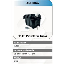 Universal Alkotek Dorse 15 Lt Su Tankı Plastik