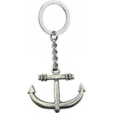 Herşey Nota Minimal Çapa Figürlü Unisex Anahtarlık – Zarif, Modern ve Denizci Ruhlu Tasarım