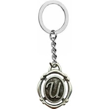 Herşey Nota U Harfli Antik Unisex Anahtarlık – Kişisel, Zarif ve Özgün Tasarım