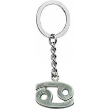 Herşey Nota Yengeç Burcu Sembol Anahtarlık – Zamak Kaplama, Unisex Astrolojik Tasarım