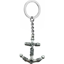 Herşey Nota Denizci Halatlı Gemi Çapası Figürlü Unisex Anahtarlık – Antik, Güçlü ve Deniz Ruhlu Tasarım