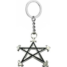 Herşey Nota Yıldız Oklu Figürlü Unisex Anahtarlık – Antik, Gotik ve Mistik Tasarım ile Özgün Aksesuar