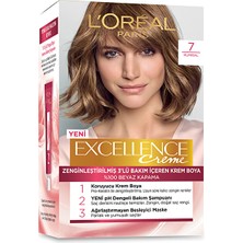 2 Adet  Excellence Saç Boyası 7.0 Kumral