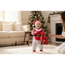 Donino Baby Şapkalı Noel Baba Tulum