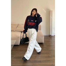 Vladivosto Bol Paça Paçası Ayarlanabilir Kışlık Bol Kalıp Büyük Beden Battal Kalıp Oversize Baggy Yüksek Bel