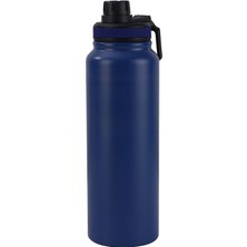 Weather Forecast 304 L Çelik Mavi 1000 ml Kamp Termos Tutmalı Termos CIN855MVX