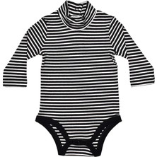 Organickid School Erkek Bebek Siyah Uzun Kollu Body