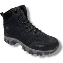 Jagulep 4057-26 Anatomik Içi Kürklü Outdoor Erkek Bot Siyah Füme