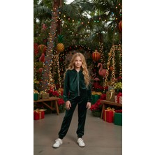 Ugly Duck 04-12 Yaş Bedenleri Arası Kadife Ikili Takım - Yeşil