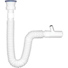 Özbest Çamaşır Çıkışlı Lüx Körüklü Lavabo Sifon