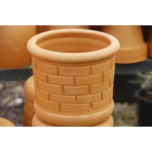 Tunç Botanik ANTİK SAKSI - EL YAPIMI DOĞAL ÇÖMLEK