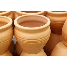 Tunç Botanik ANTİK SAKSI 2 ADET - EL YAPIMI DOĞAL ÇÖMLEK