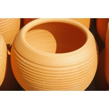 Tunç Botanik ANTİK SAKSI 3 ADET - EL YAPIMI DOĞAL ÇÖMLEK